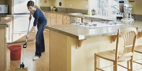 wet cleaning as prevention of parasitic infections